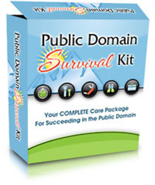 Product picture Public Domain Survival Kit - The Complete Package!